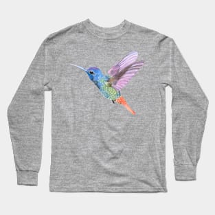 Watercolor Humming Bird Long Sleeve T-Shirt